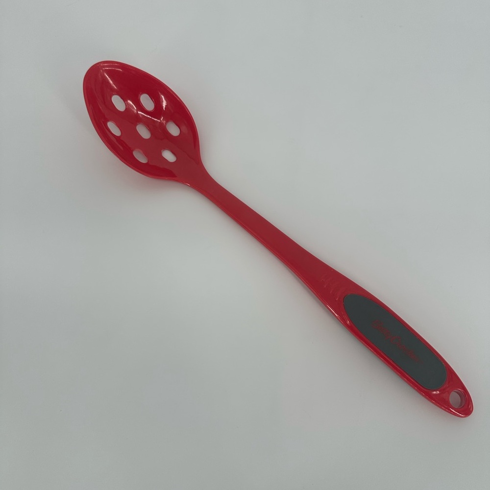 Betty Crocker Red Melamine Slotted Serving Spoon 13.75" Kitchen Utensils